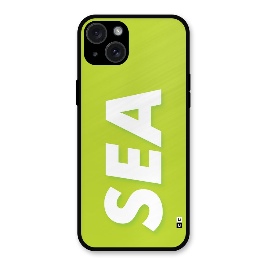 Amazing Sea Metal Back Case for iPhone 15 Plus