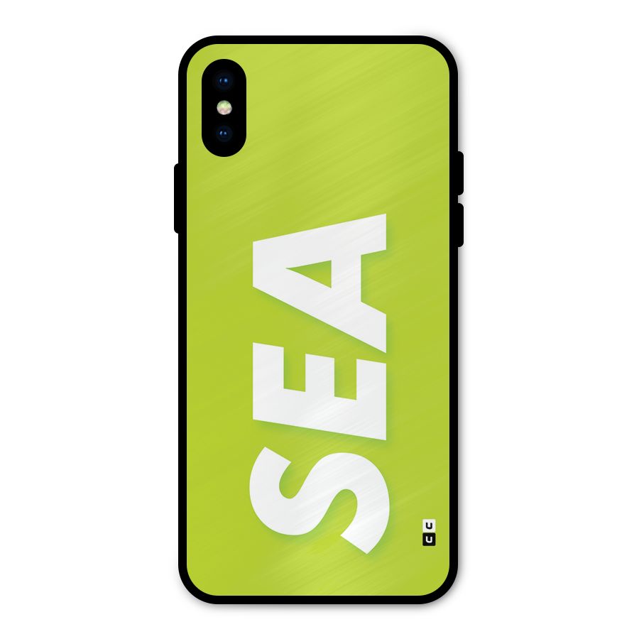 Amazing Sea Metal Back Case for iPhone XS