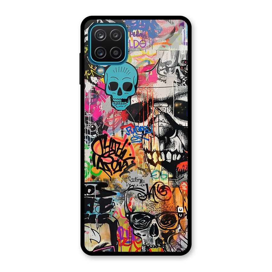 Amazing Street Art Glass Back Case for Galaxy A12