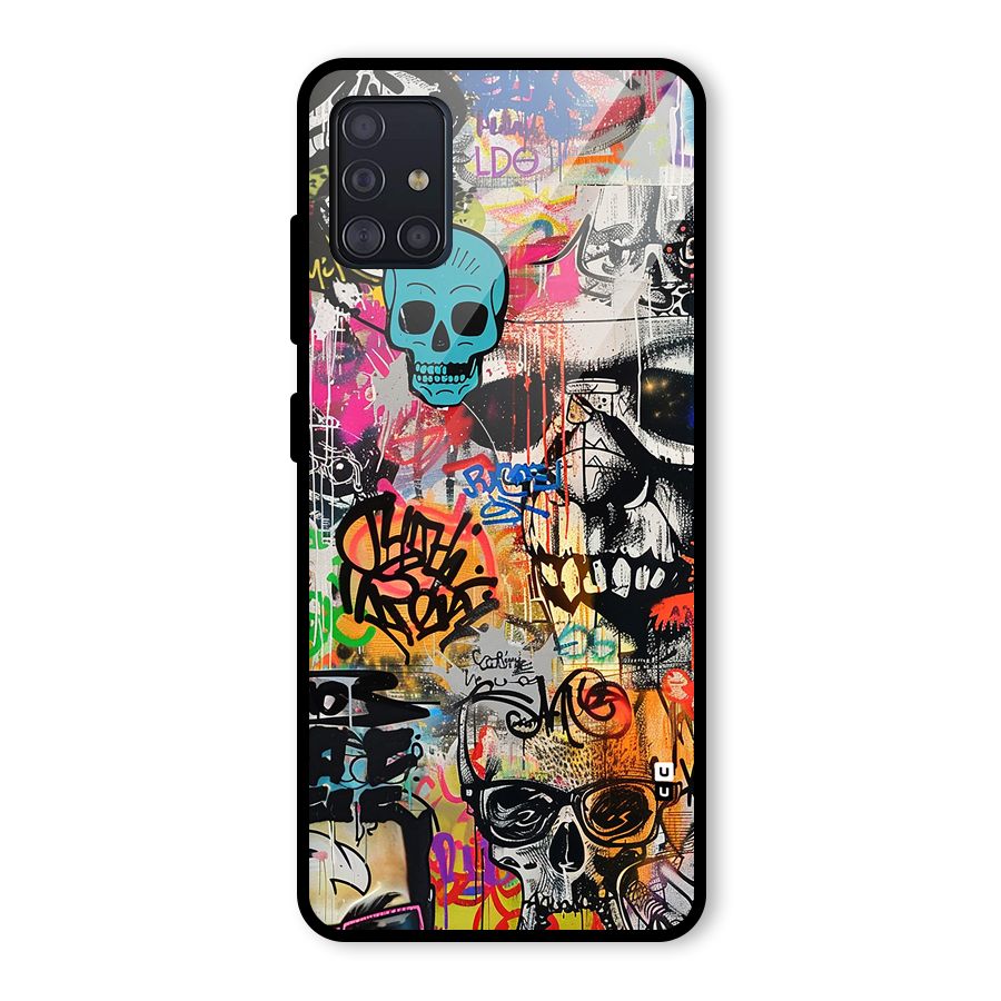 Amazing Street Art Glass Back Case for Galaxy A51