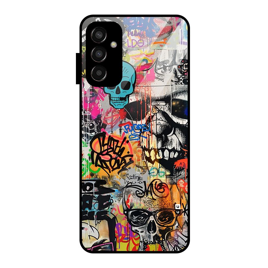 Amazing Street Art Glass Back Case for Galaxy F13