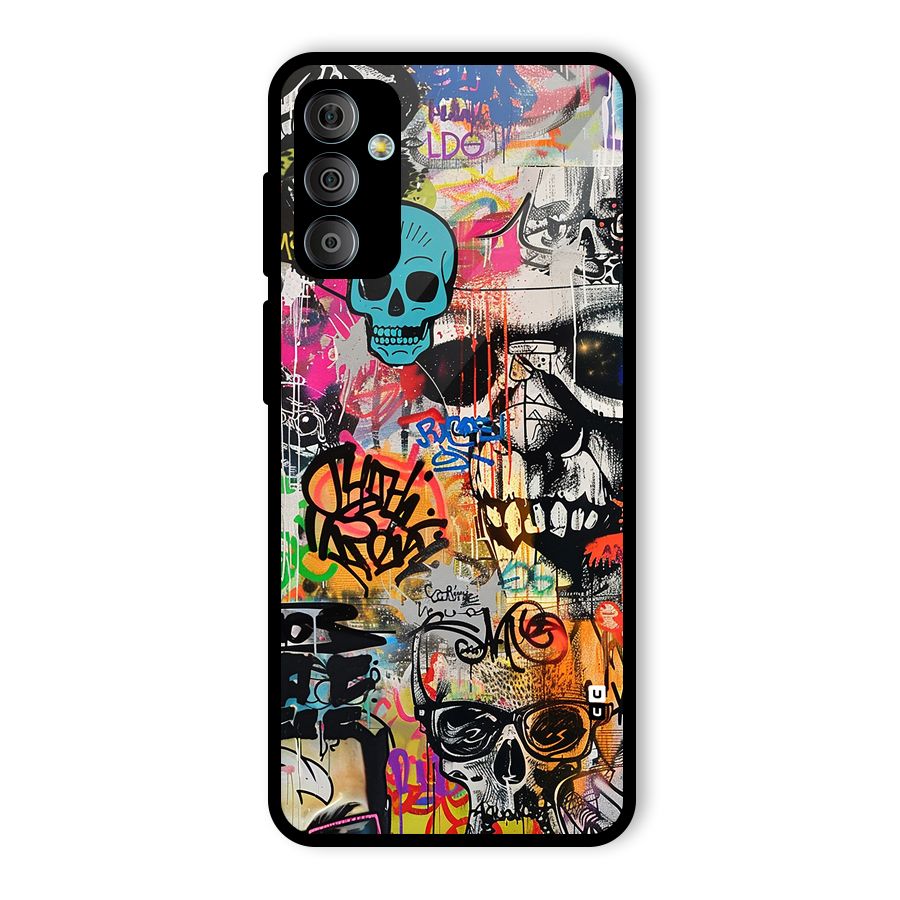 Amazing Street Art Glass Back Case for Galaxy F23