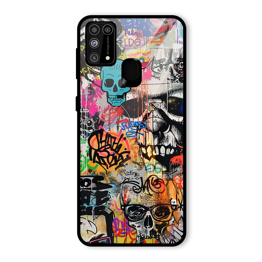 Amazing Street Art Glass Back Case for Galaxy F41
