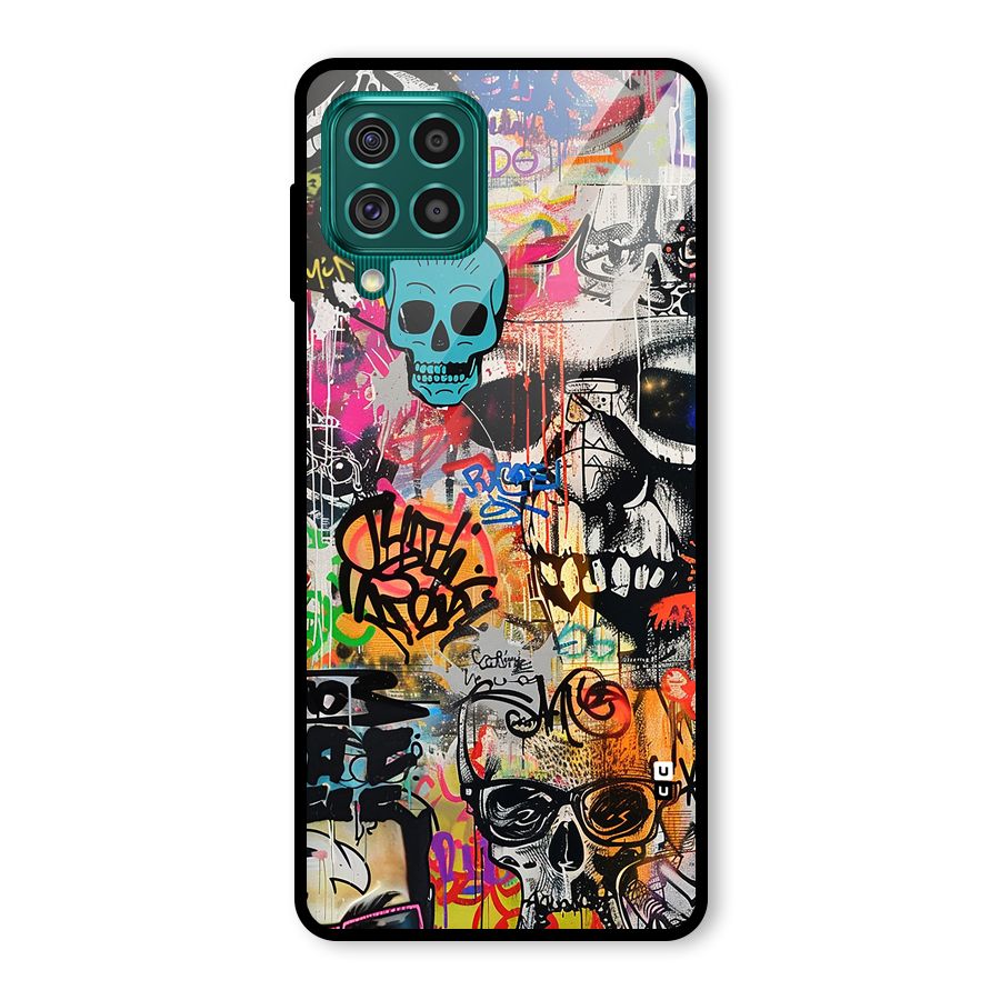 Amazing Street Art Glass Back Case for Galaxy F62