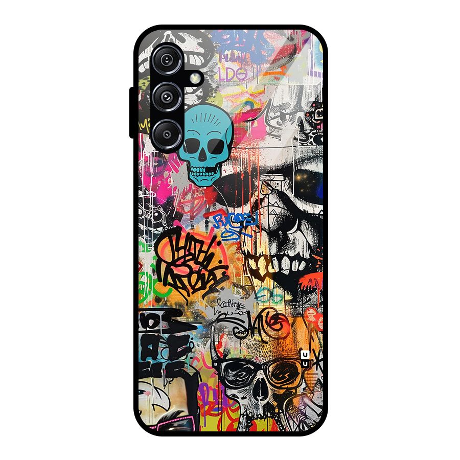 Amazing Street Art Glass Back Case for Galaxy M34 5G
