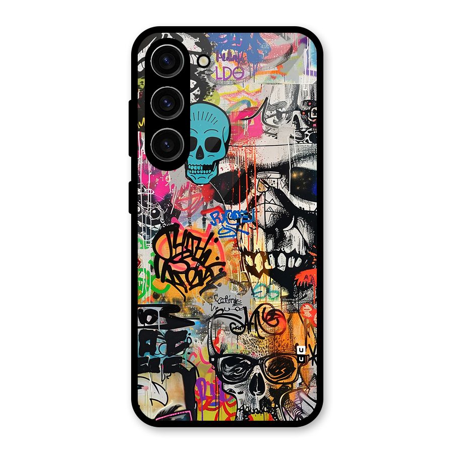 Amazing Street Art Glass Back Case for Galaxy S23