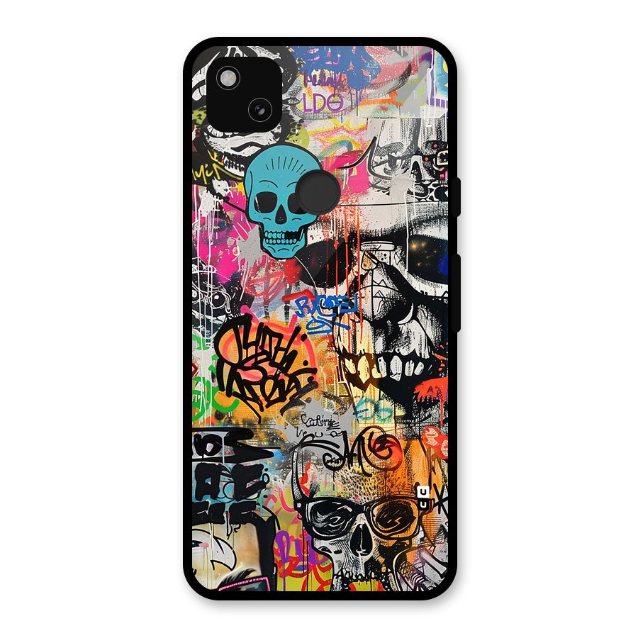 Amazing Street Art Glass Back Case for Google Pixel 4a