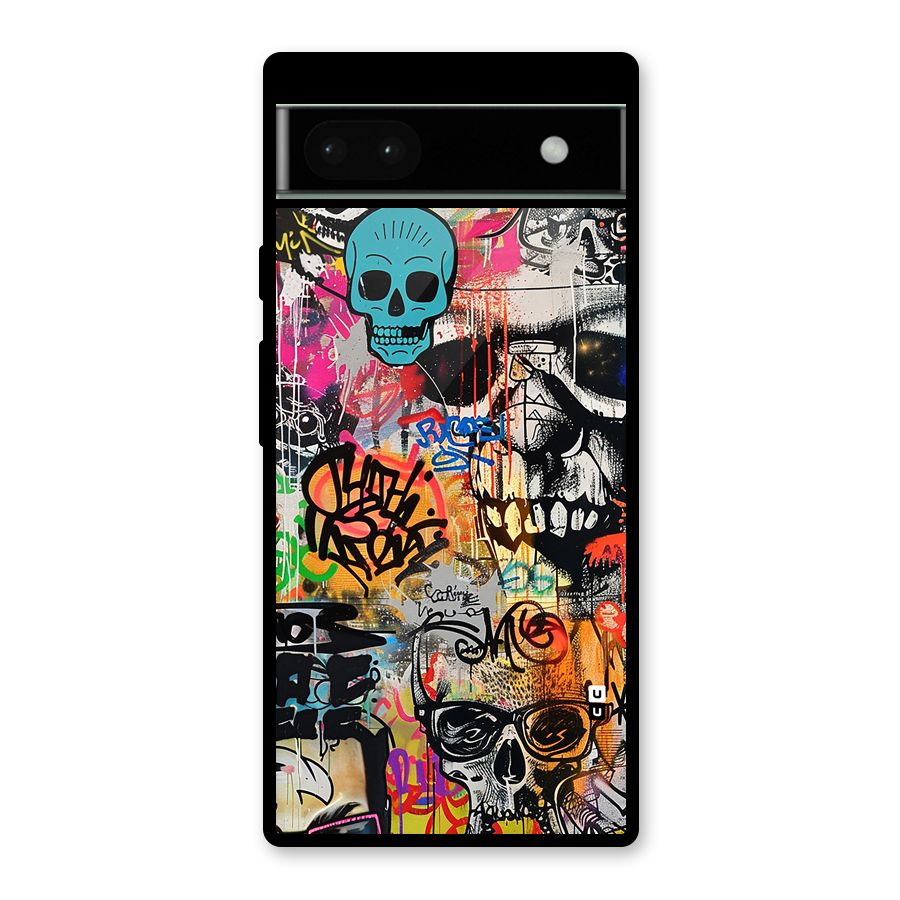 Amazing Street Art Glass Back Case for Google Pixel 6a