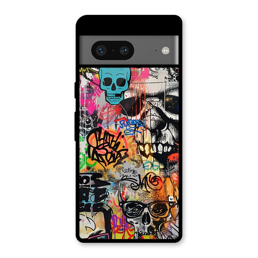 Amazing Street Art Glass Back Case for Google Pixel 7