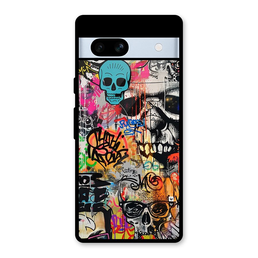 Amazing Street Art Glass Back Case for Google Pixel 7a