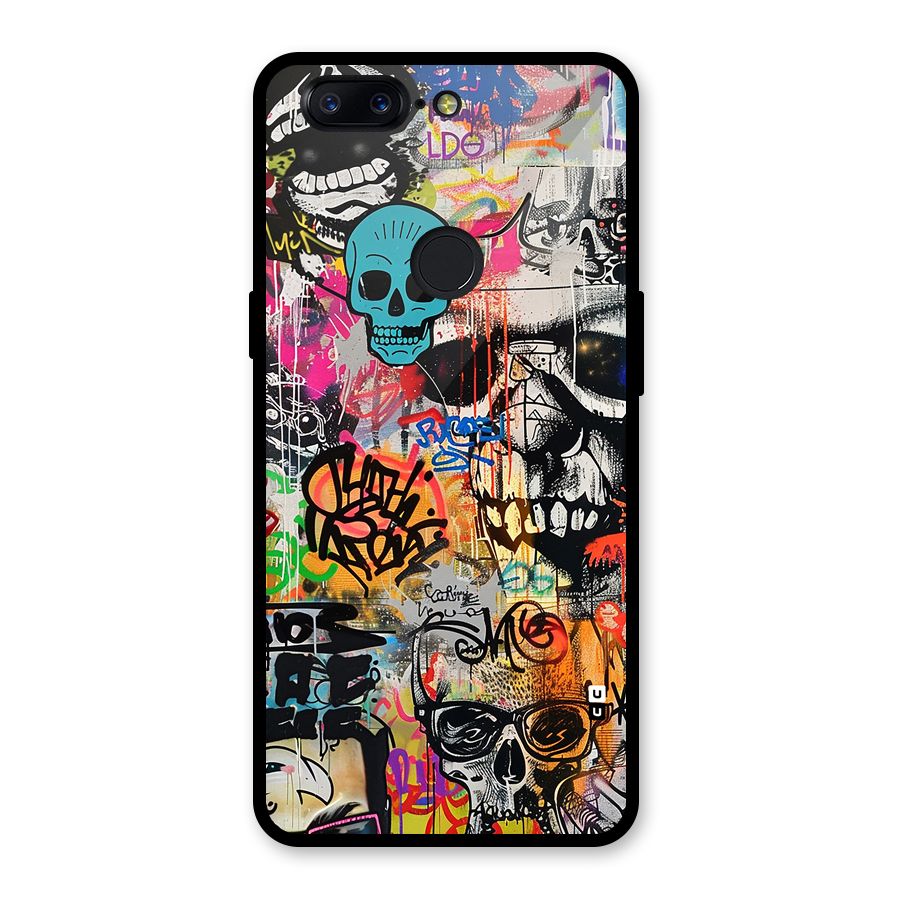 Amazing Street Art Glass Back Case for OnePlus 5T