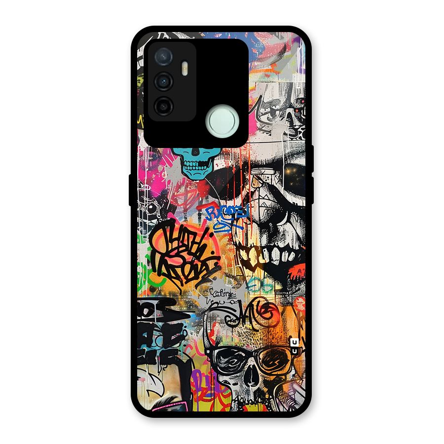 Amazing Street Art Glass Back Case for Oppo A53