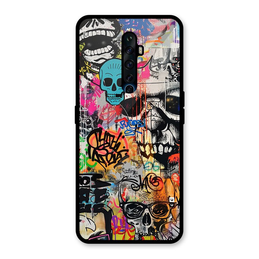 Amazing Street Art Glass Back Case for Oppo Reno2 Z
