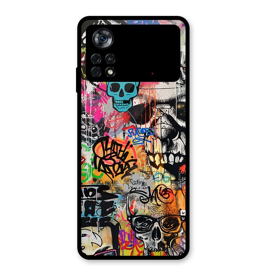 Amazing Street Art Glass Back Case for Poco X4 Pro 5G