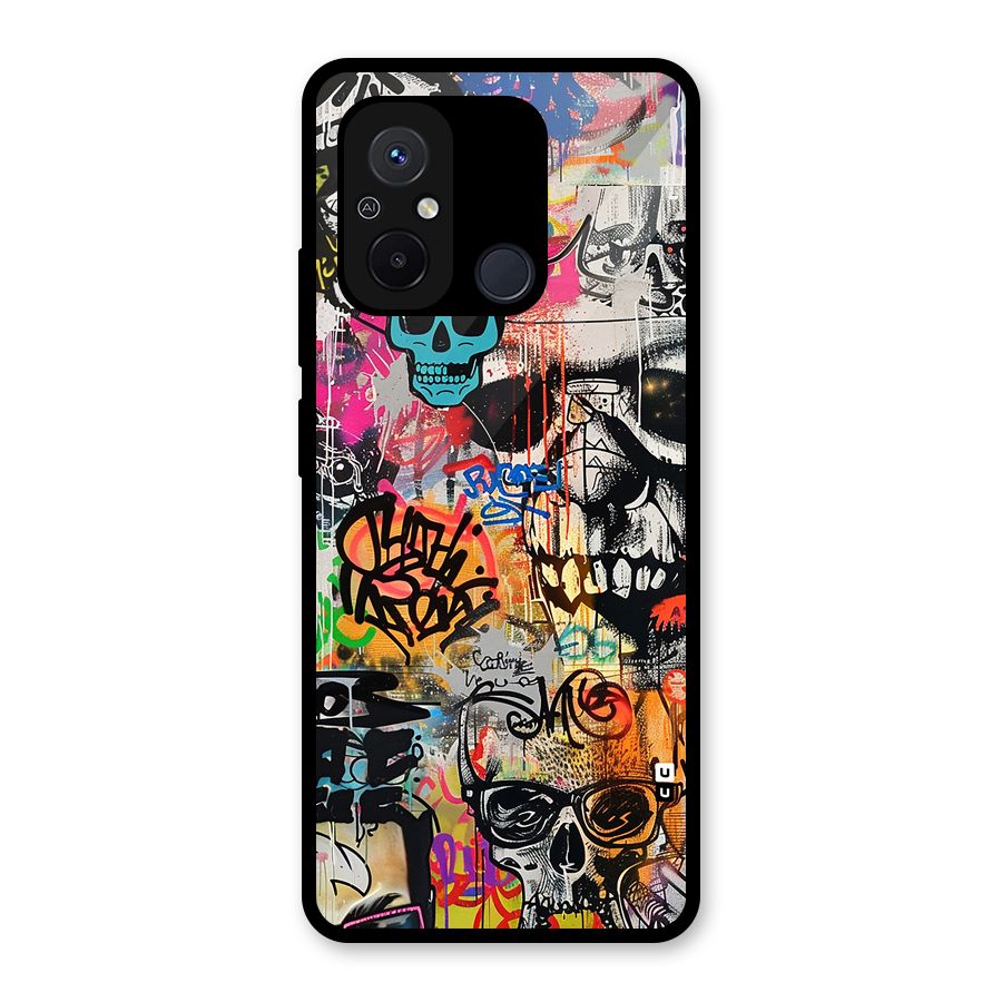 Amazing Street Art Glass Back Case for Redmi 12C