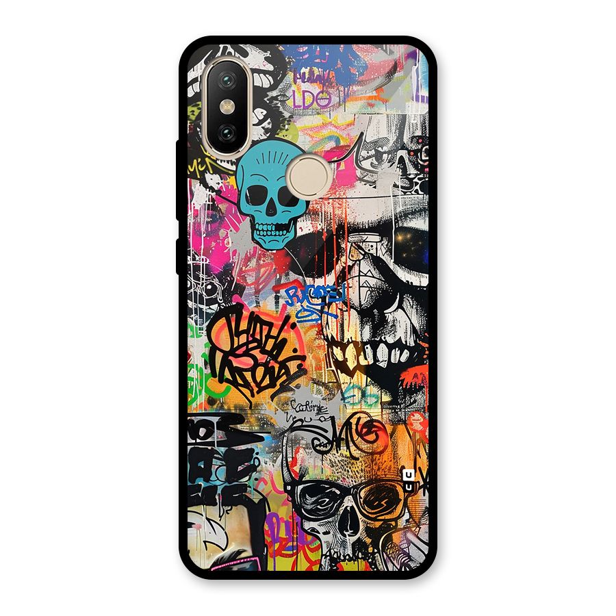 Amazing Street Art Glass Back Case for Redmi A2