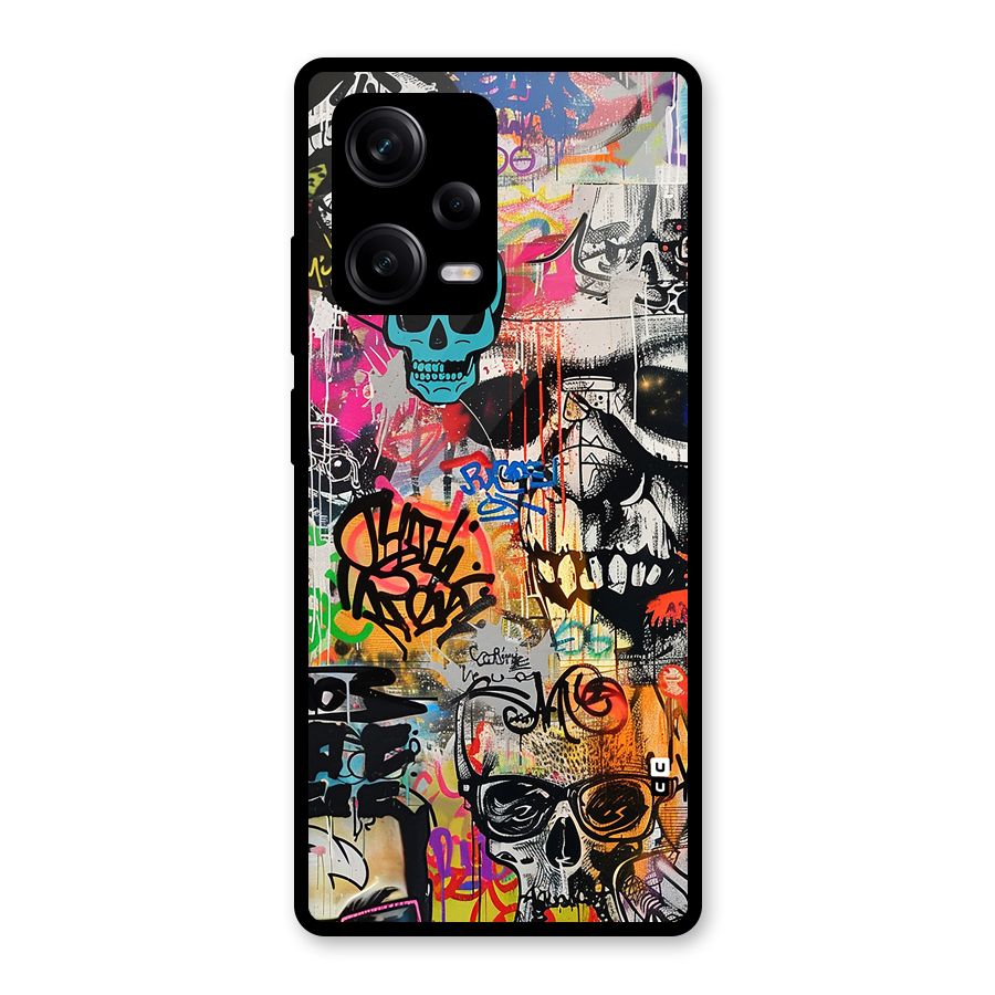 Amazing Street Art Glass Back Case for Redmi Note 12 Pro