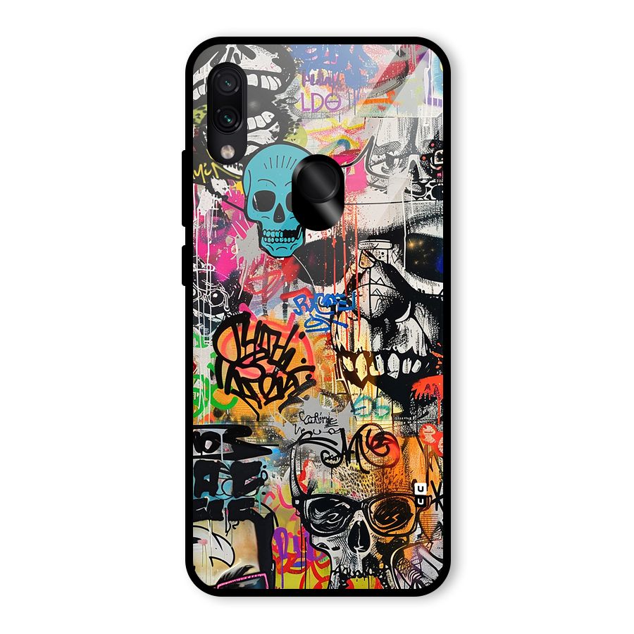 Amazing Street Art Glass Back Case for Redmi Note 7 Pro