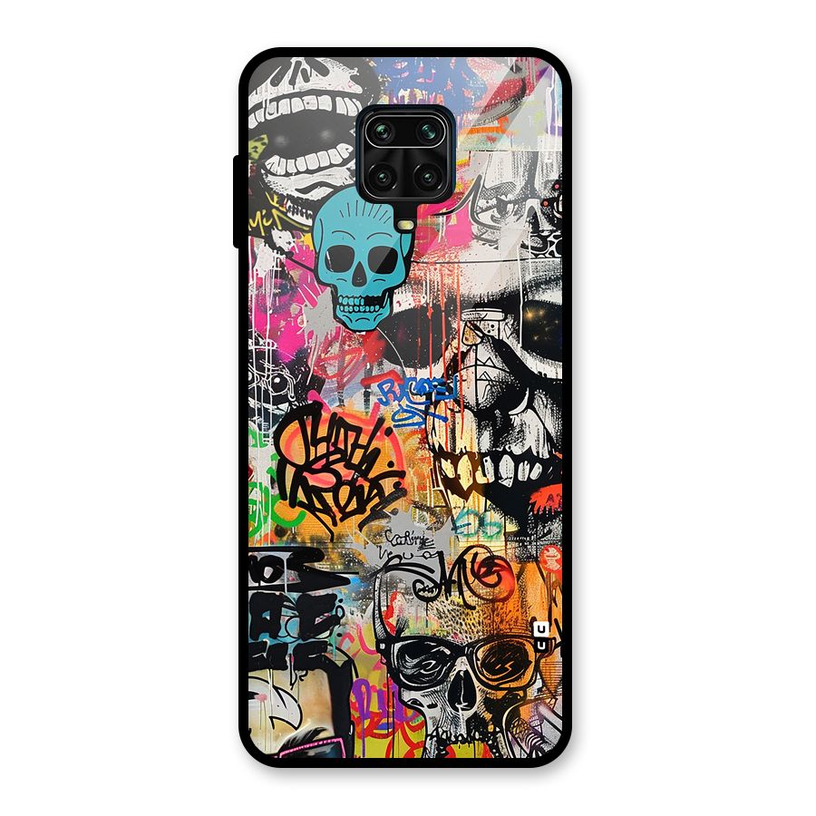 Amazing Street Art Glass Back Case for Redmi Note 9 Pro