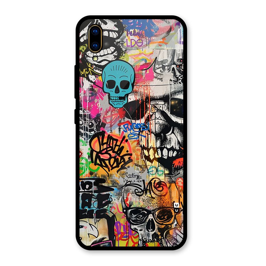 Amazing Street Art Glass Back Case for Vivo V11 Pro