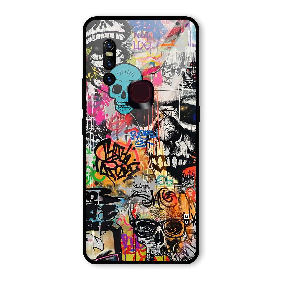 Amazing Street Art Glass Back Case for Vivo V15