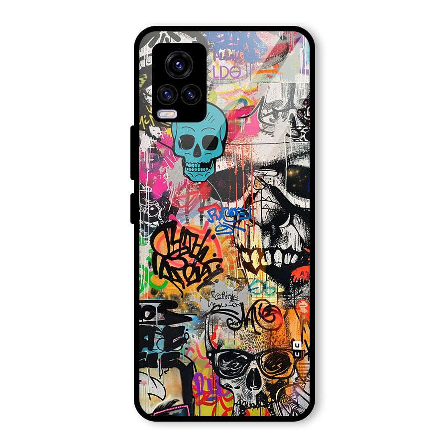Amazing Street Art Glass Back Case for Vivo V20