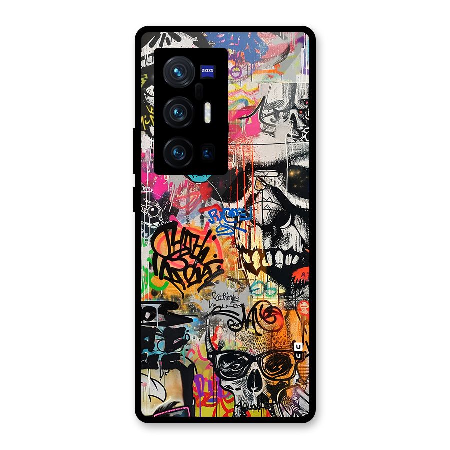Amazing Street Art Glass Back Case for Vivo X70 Pro Plus