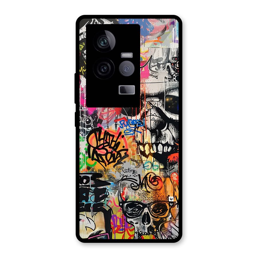 Amazing Street Art Glass Back Case for Vivo iQOO 11 5G