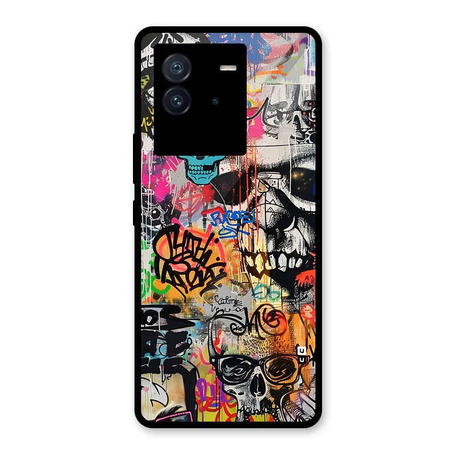 Amazing Street Art Glass Back Case for Vivo iQOO Neo 6 5G