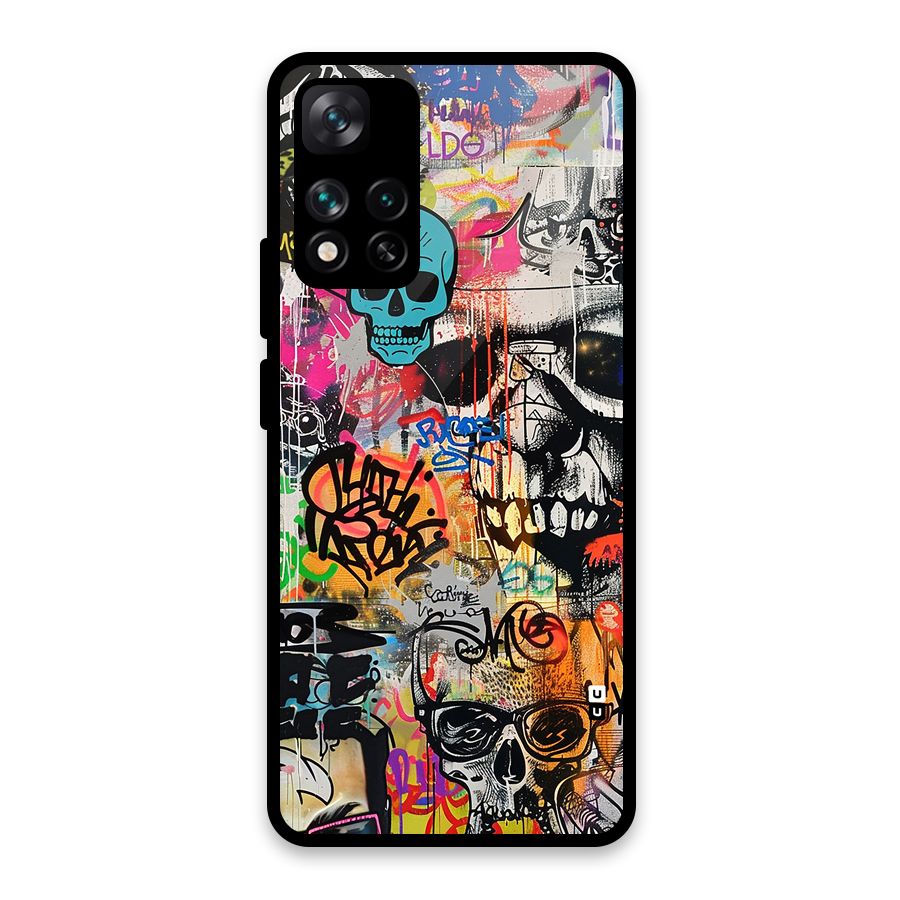 Amazing Street Art Glass Back Case for Xiaomi 11i HyperCharge 5G