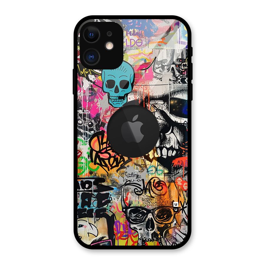 Amazing Street Art Glass Back Case for iPhone 11 Logo Cut