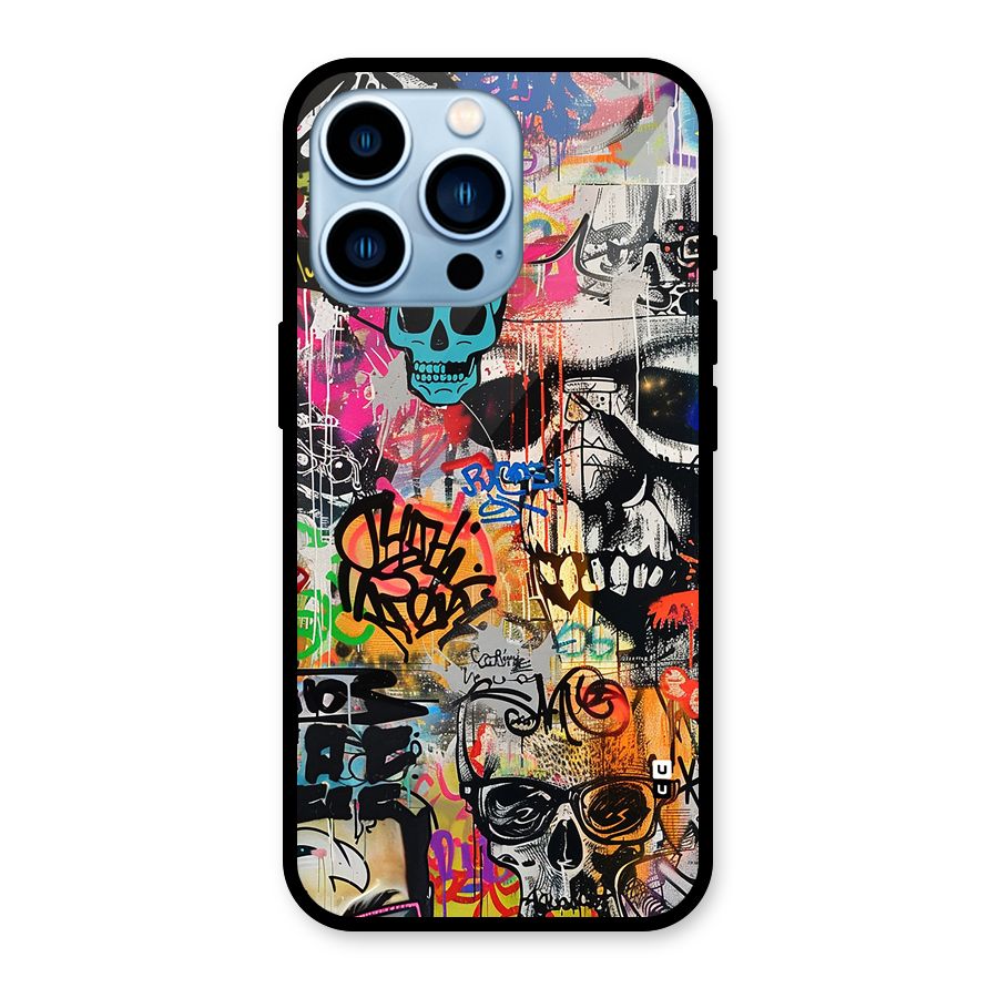 Amazing Street Art Glass Back Case for iPhone 13 Pro
