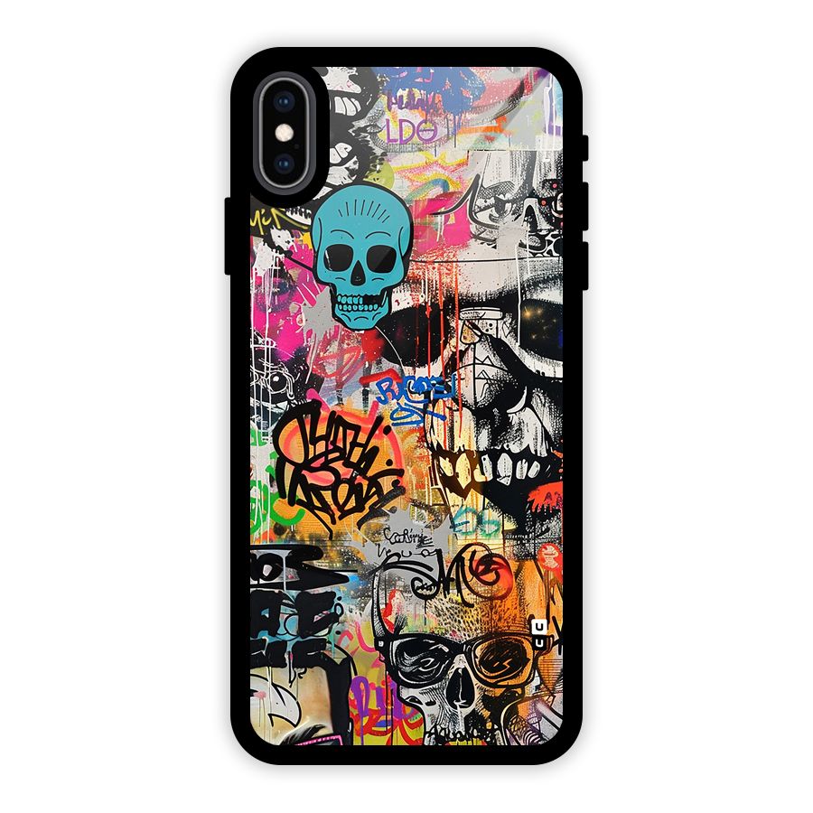 Amazing Street Art Glass Back Case for iPhone XS Max