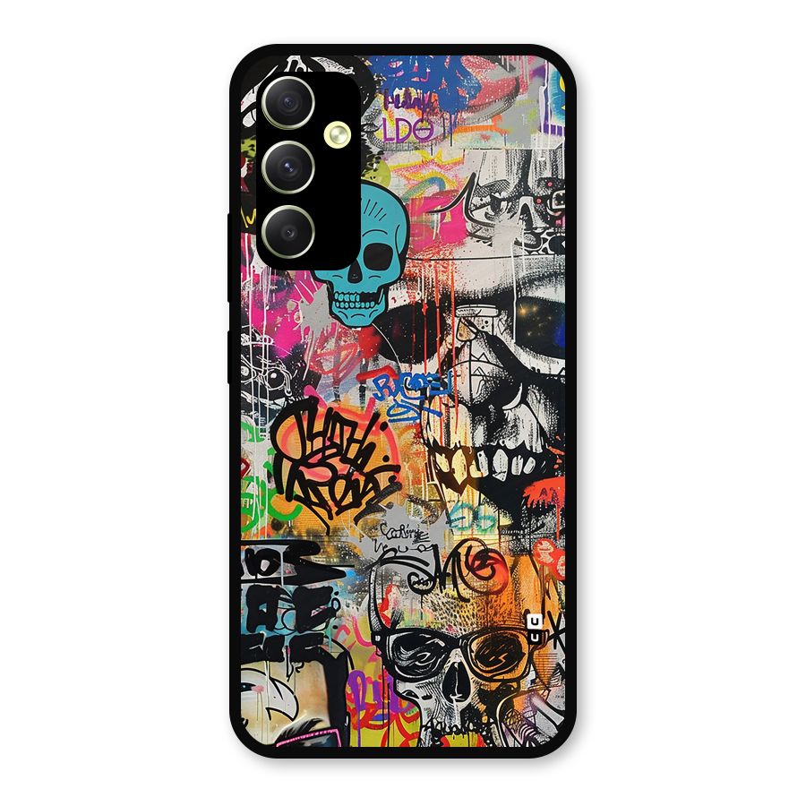 Amazing Street Art Metal Back Case for Galaxy A34