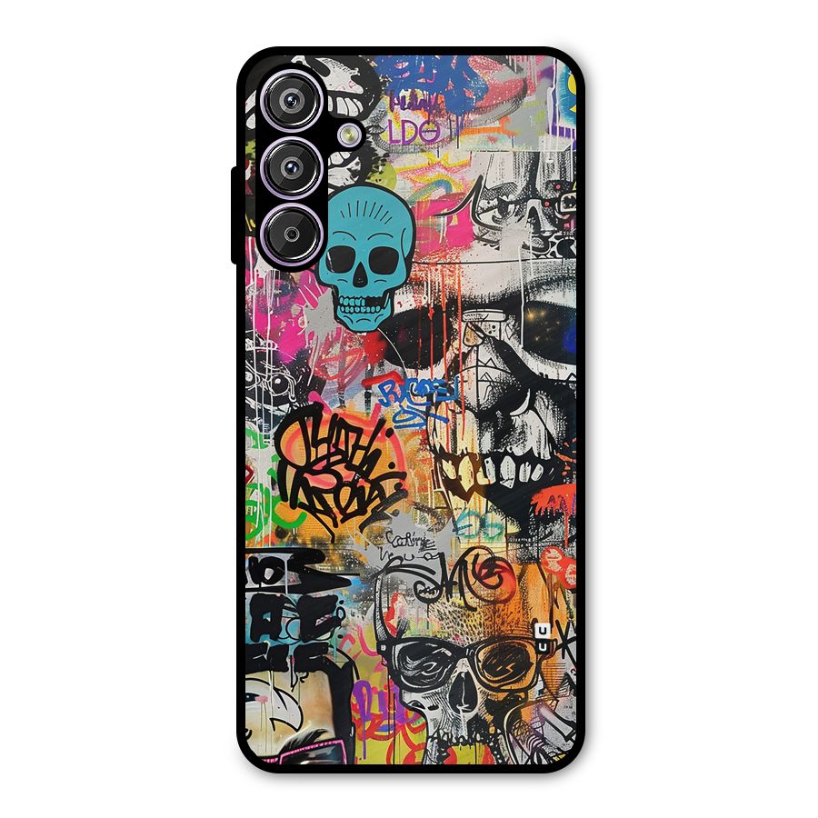 Amazing Street Art Metal Back Case for Galaxy F15