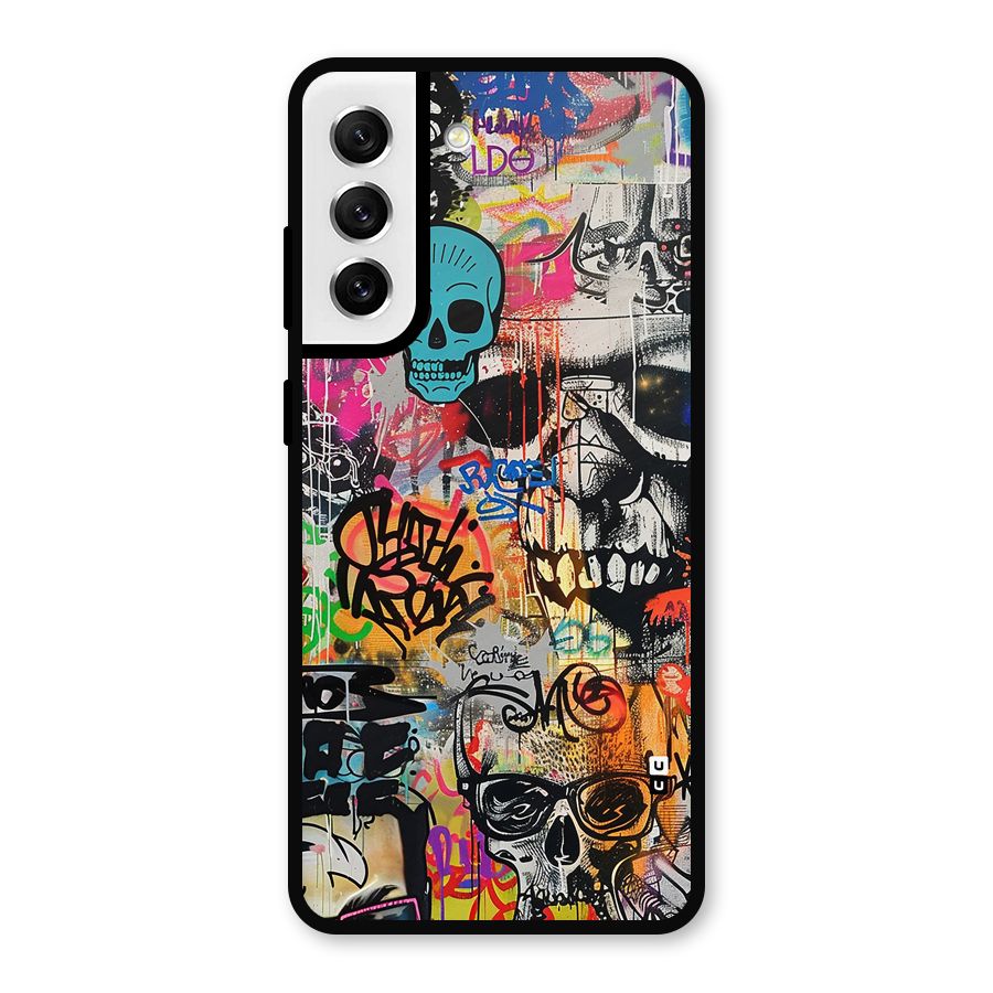 Amazing Street Art Metal Back Case for Galaxy S21 FE 5G