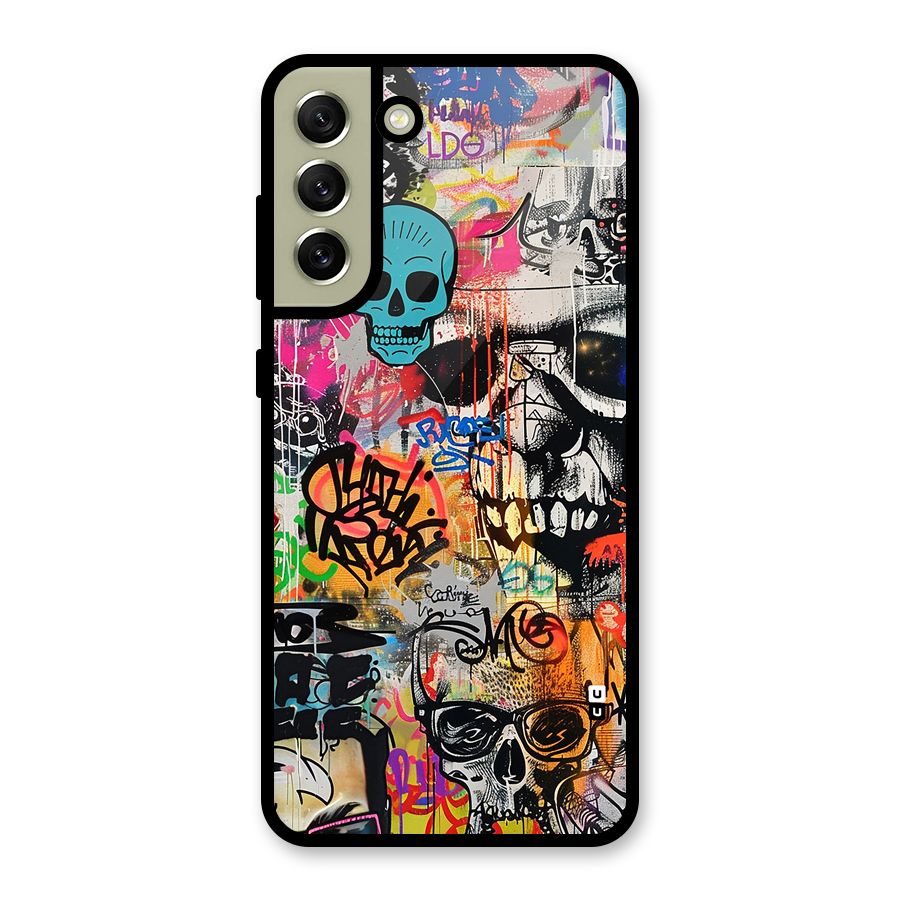 Amazing Street Art Metal Back Case for Galaxy S21 FE 5G (2023)