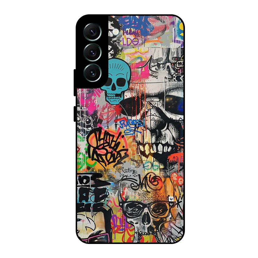 Amazing Street Art Metal Back Case for Galaxy S22 Plus 5G