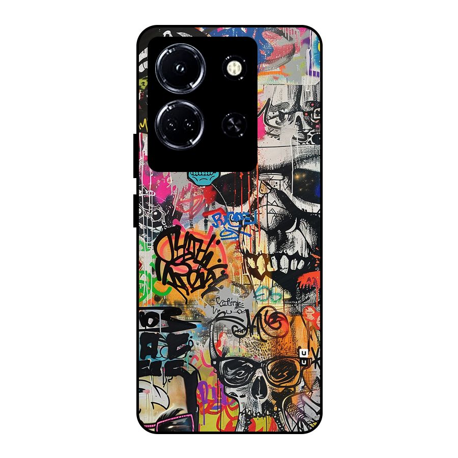 Amazing Street Art Metal Back Case for Infinix Note 30 5G