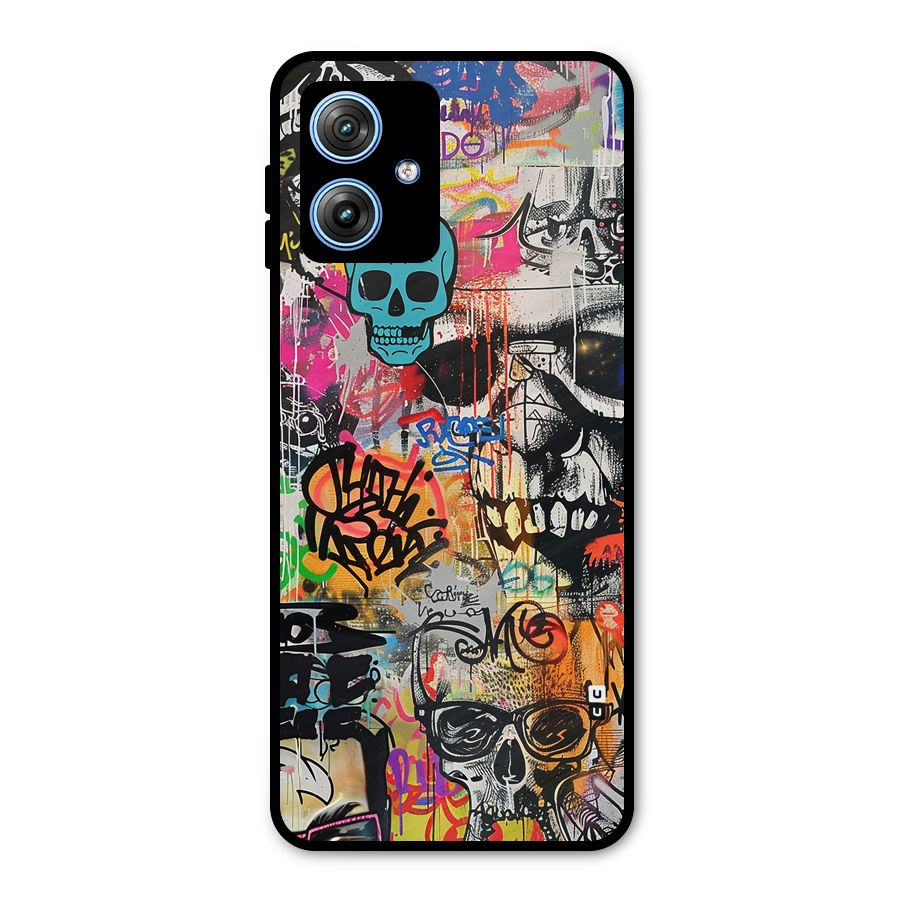 Amazing Street Art Metal Back Case for Moto G54