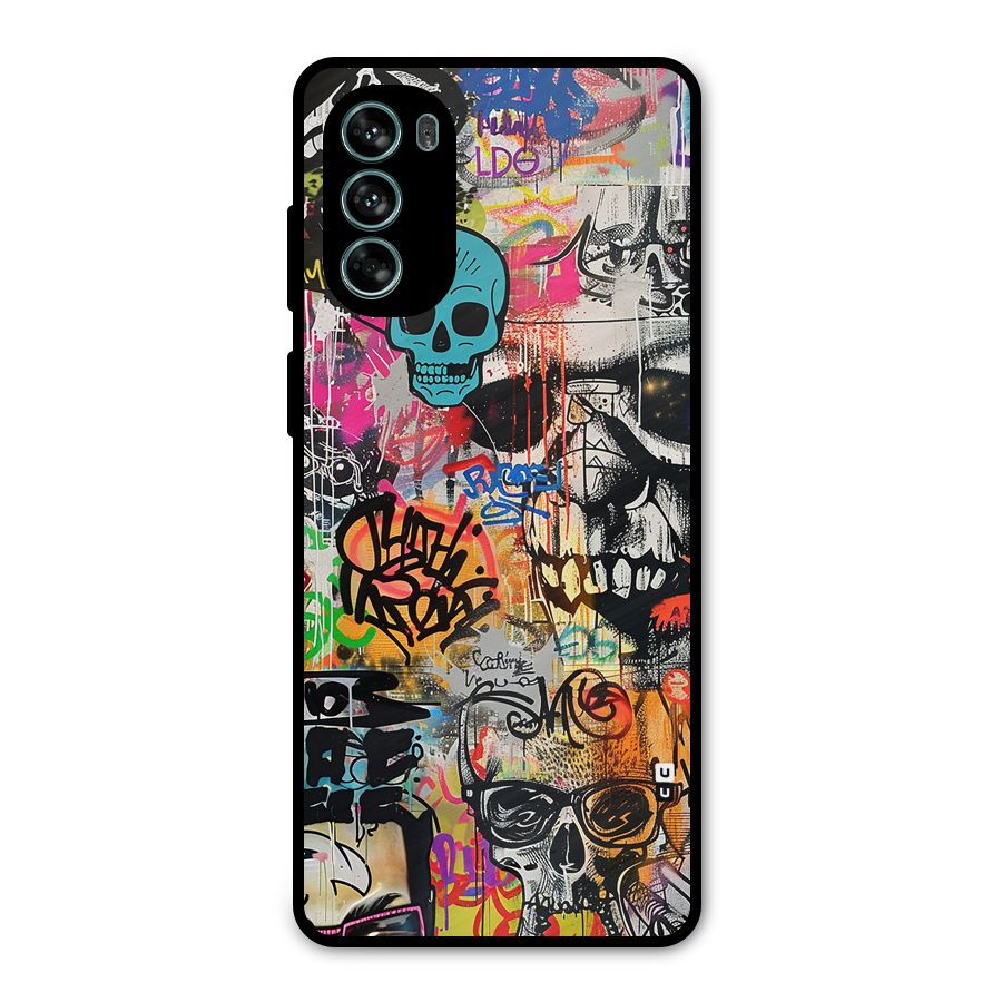 Amazing Street Art Metal Back Case for Moto G62
