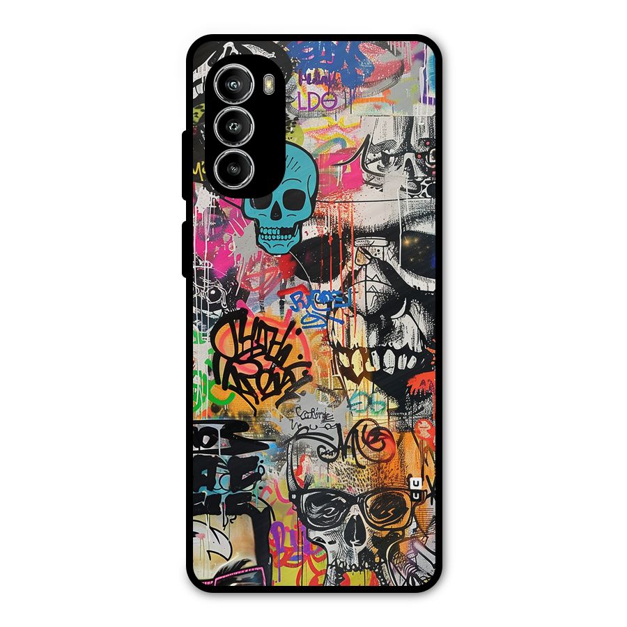 Amazing Street Art Metal Back Case for Moto G82