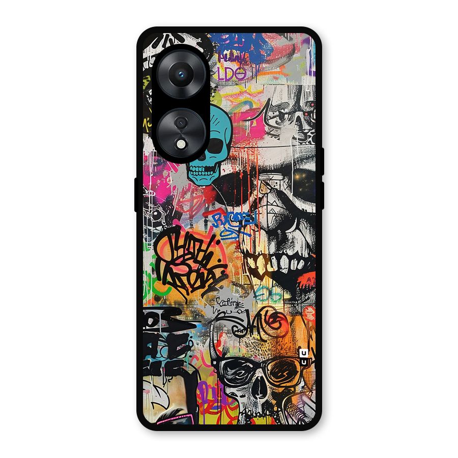 Amazing Street Art Metal Back Case for Oppo A78
