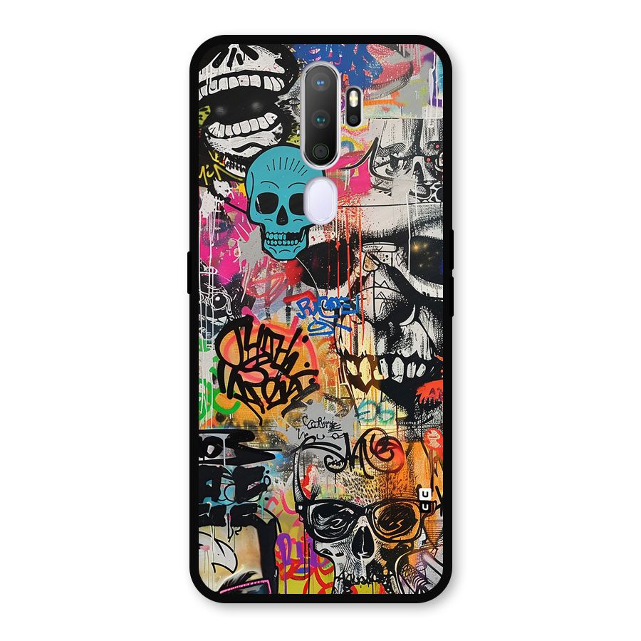 Amazing Street Art Metal Back Case for Oppo A9 (2020)