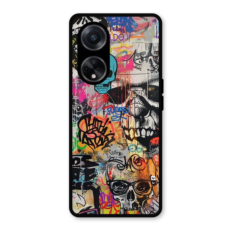 Amazing Street Art Metal Back Case for Oppo F23