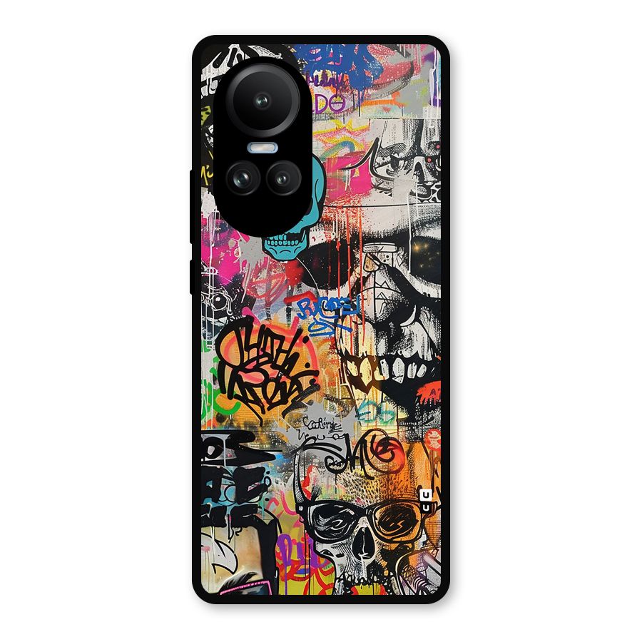 Amazing Street Art Metal Back Case for Oppo Reno10 Pro