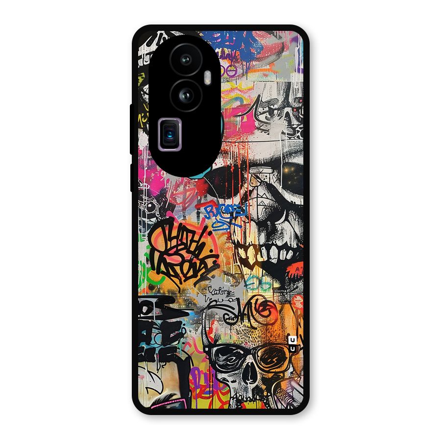Amazing Street Art Metal Back Case for Oppo Reno10 Pro Plus