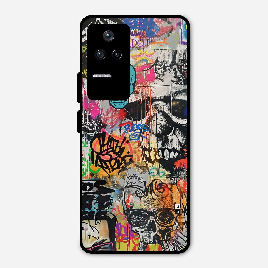Amazing Street Art Metal Back Case for Poco F4 5G