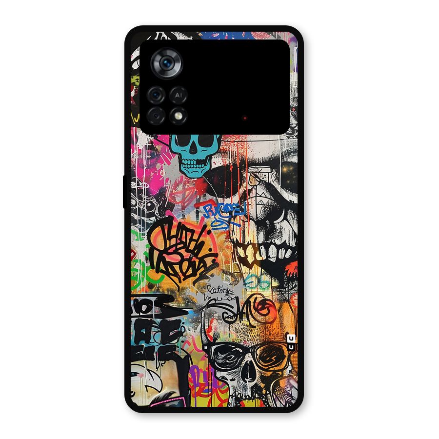 Amazing Street Art Metal Back Case for Poco X4 Pro 5G