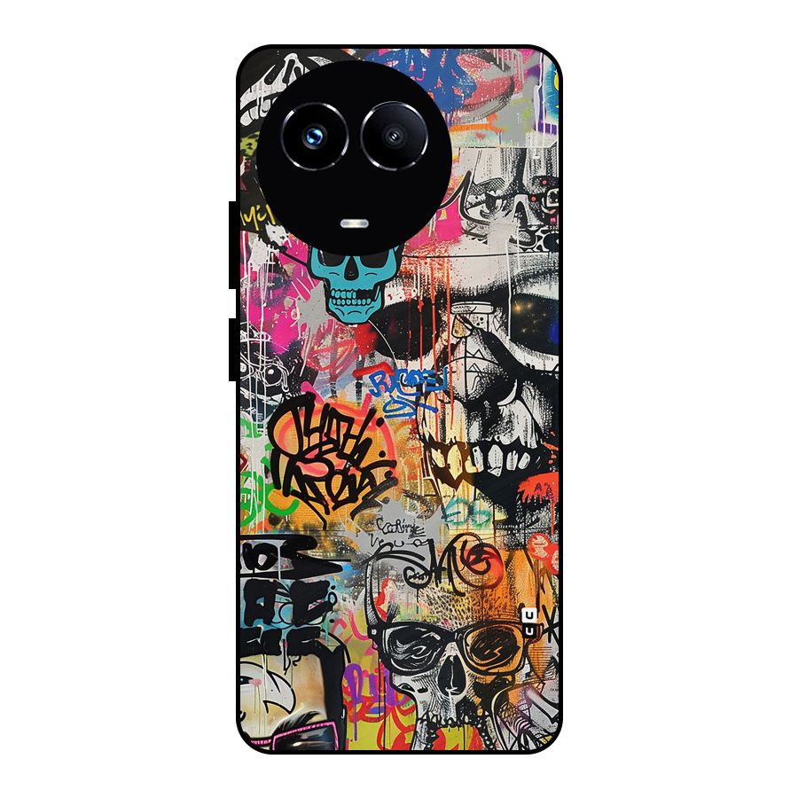 Amazing Street Art Metal Back Case for Realme 11X